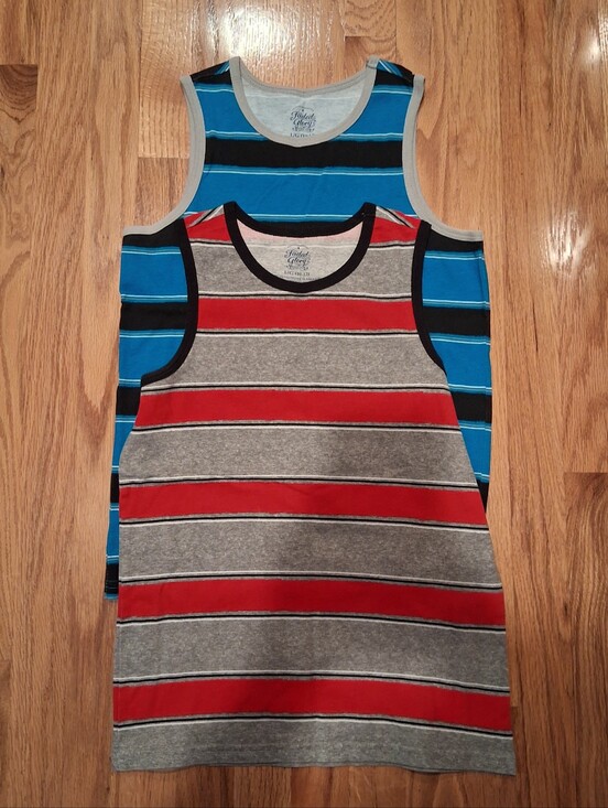 Faded Glory Other - Two Boys' Faded Glory Size Large Striped Tank Tops